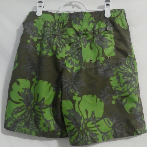 OLD NAVY | size 10 | Tropical Plant Swim Shorts | Mesh Lining - Picture 2 of 15